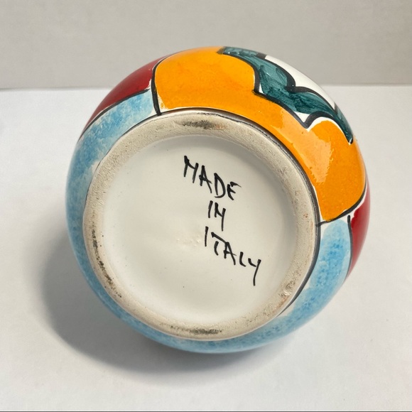 NINO PARRUCCA Hand Painted Ceramic Extra Virgin Oil Jug made in Italy - Picture 4 of 11